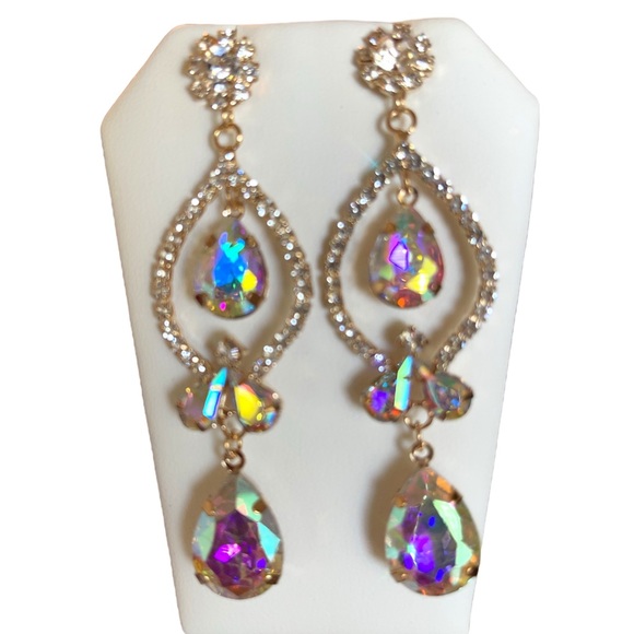 Bridal Jewelry Bridesmaid Earrings Statement Earrings Dangle Drop Earrings - Picture 9 of 9